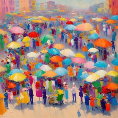  The Flower Market – An Impressionistic Celebration of Everyday Life and Vibrant Hues